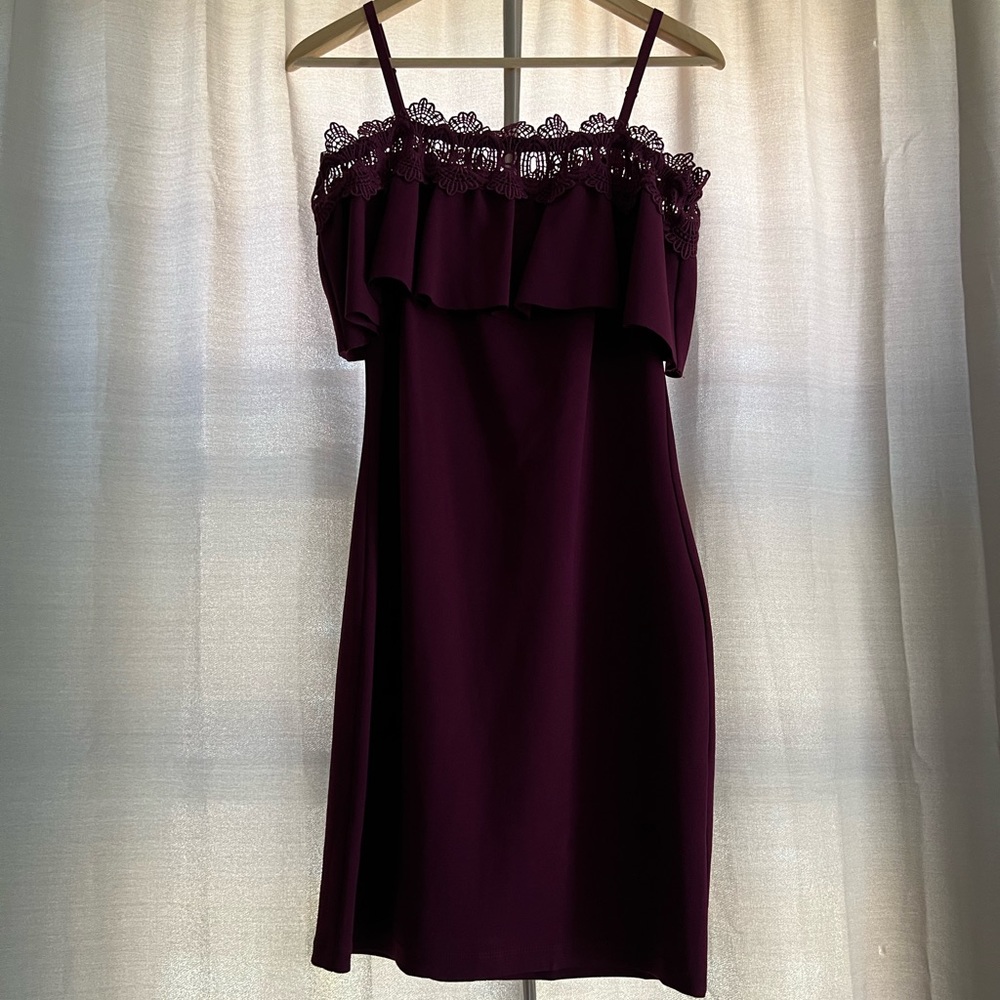 Off Shoulder Lace Top Short Dress